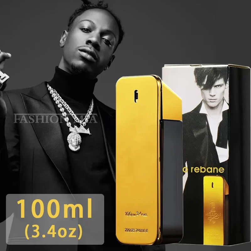 100ml Original Million Gold Hombre Perfume Lasting Strong Masculine Men Taste Strong Spicy Pheromone Cologne Body Spray_1