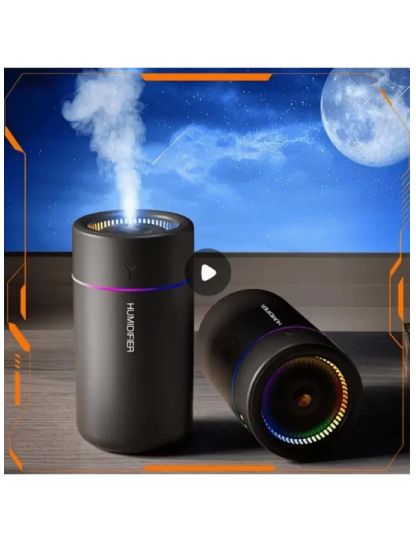 Multi-Color LED Aromatherapy Humidifier - Portable & Quiet - Ideal for Bedroom, Office & Car