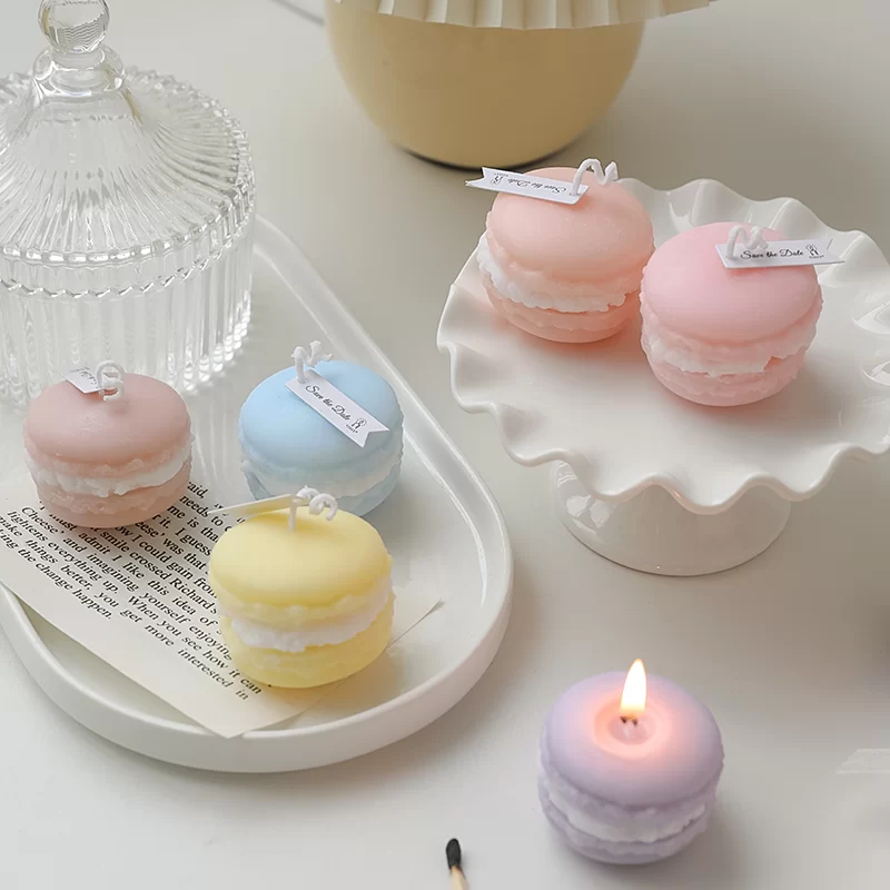 1 pack macaron scented candle suitable for home decoration, party gatherings, table decoration, holiday gift giving_2