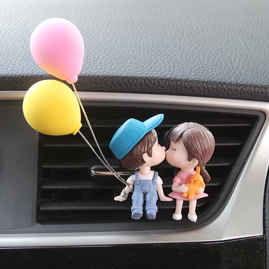 Boy Girl Couple Car Perfume Lovely Air Conditioning Aromatherapy Clip Cute Car Accessories Interior Woman Air Freshener Gift_1