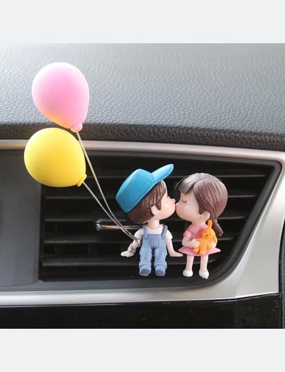 Boy Girl Couple Car Perfume Lovely Air Conditioning Aromatherapy Clip Cute Car Accessories Interior Woman Air Freshener Gift