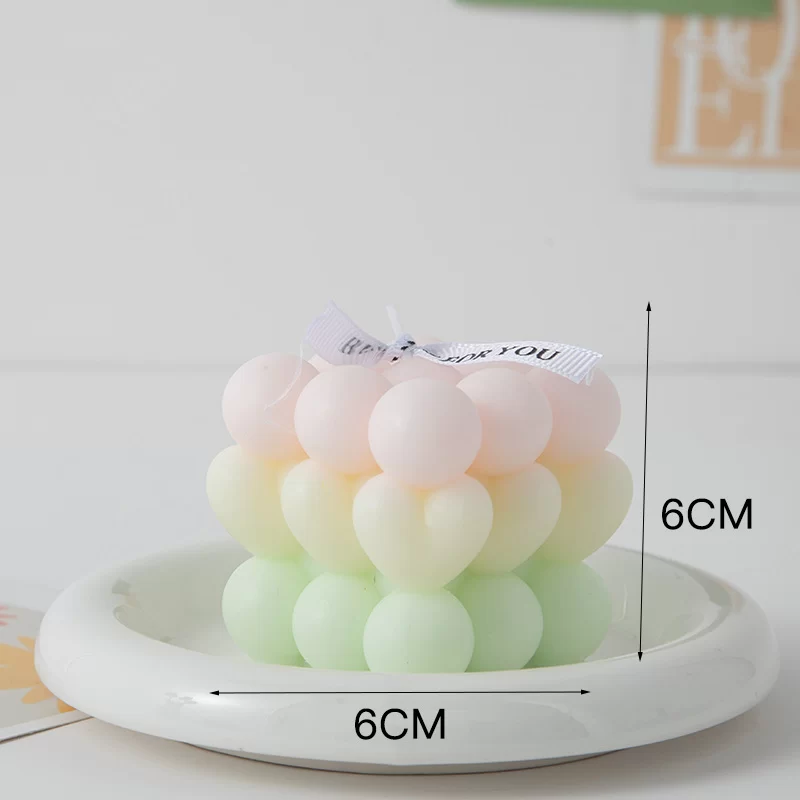 Modern Home Decoration Big Cube Bubble Candle Soy Wax Aromatherapy Scented Candles Home Decorative Candles Birthday Gift_22