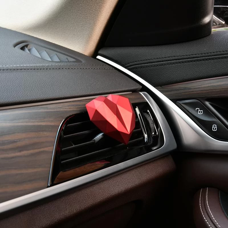 Heart Car Fragrance Diffuser Air Freshener In The car Accessories Interior Decoration Air Conditioner Clip Perfume_3