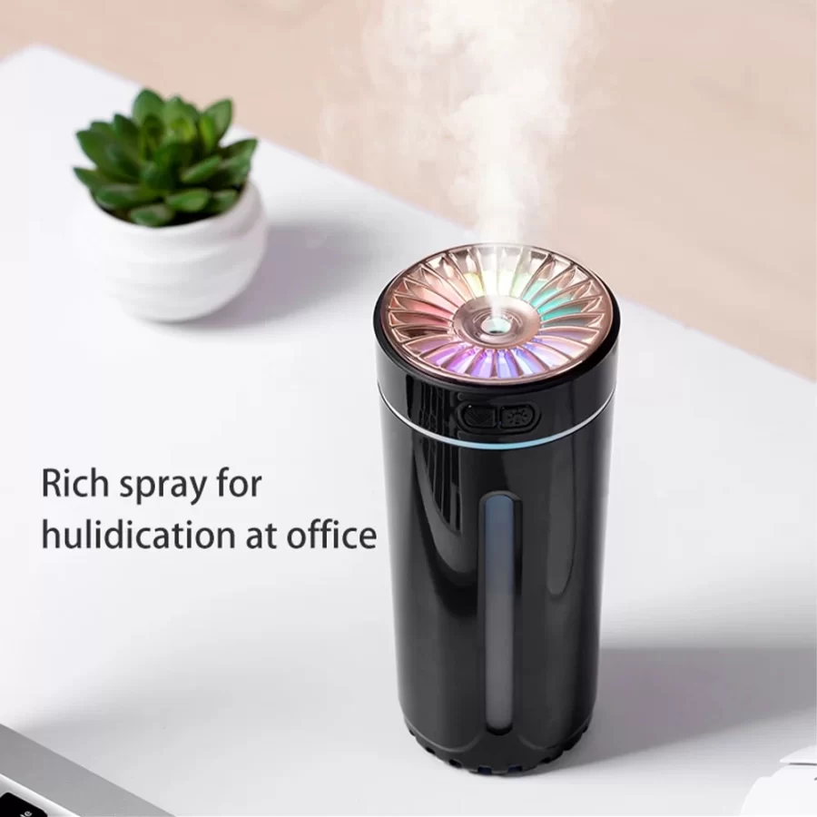 Wireless Car Humidifier Rechargeable Portable Air Humidifier Diffuser MistMaker RGB Colorful Night Lights For Home Bedroom_1