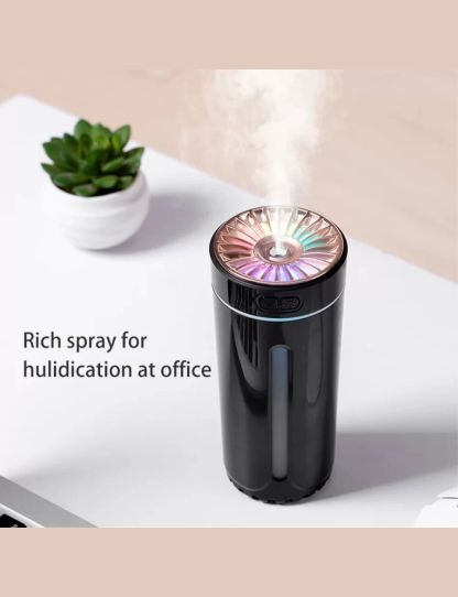 Wireless Car Humidifier Rechargeable Portable Air Humidifier Diffuser MistMaker RGB Colorful Night Lights For Home Bedroom