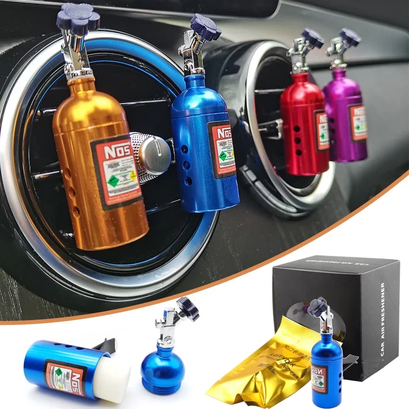 Car Air Freshener Blue Billet Aluminium Scent NO S Car Air Vent Perfume Fragrance Refill Freshener Car Accessories Decorate_2