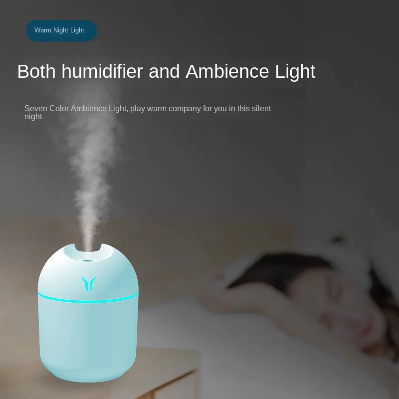 250ML Mini Air Humidifier Romantic Light USB Essential Oil Diffuser Car Purifier with LED Light Aromatic Anion Mist mist sprayer_2