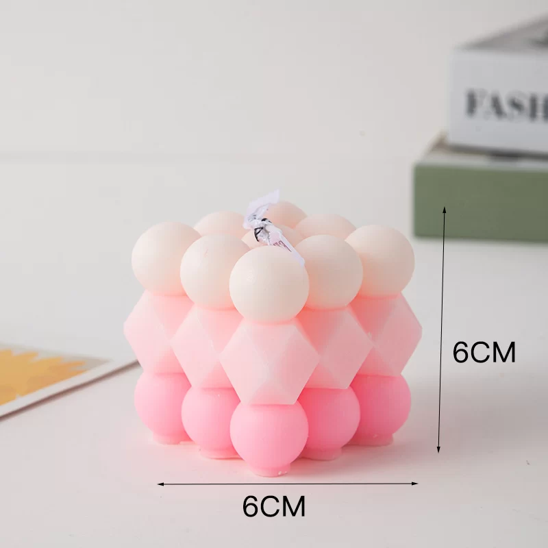 Modern Home Decoration Big Cube Bubble Candle Soy Wax Aromatherapy Scented Candles Home Decorative Candles Birthday Gift_32