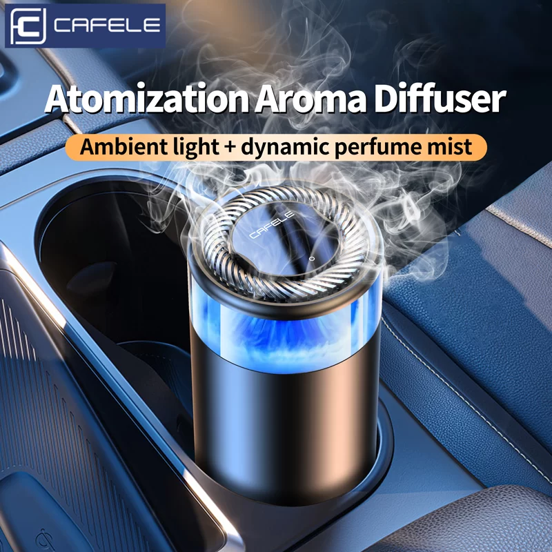 CAFELE Car Air Freshener Ultrasonic Atomizer Long-lasting Natural Car Fragrance Diffuser New Smell Experience Car Flavoring_1