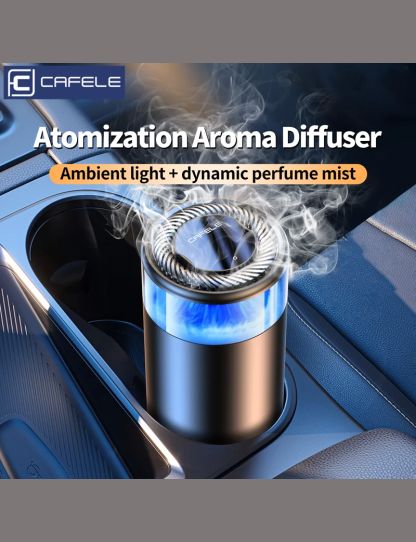 CAFELE Car Air Freshener Ultrasonic Atomizer Long-lasting Natural Car Fragrance Diffuser New Smell Experience Car Flavoring