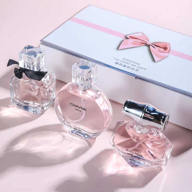 90ML(30mlx3PCS) Eau De Parfum Gift Box Feminino Spray Fresh Light Scent Floral Fruity Chypre Notes LongLasting Women Perfume Set_2