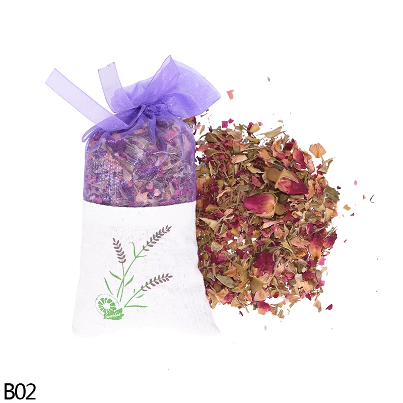 Natural Dried Flowers Sachet Bag Lavender Rose Jasmine Rosemary Fragrant Bags Filling Real Natural Freshener Gifts Car Home_8