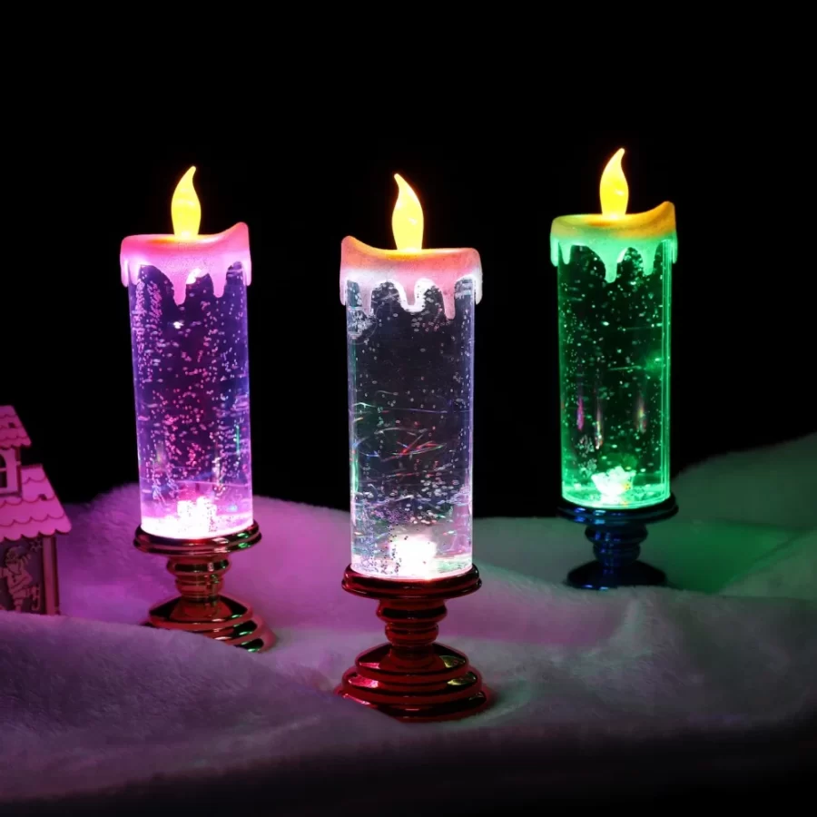 Multi-color Gradient Fantasy LED Candle Lights Crystal Electronic Candle Party Atmosphere Birthday Wedding Christmas Decoration_2