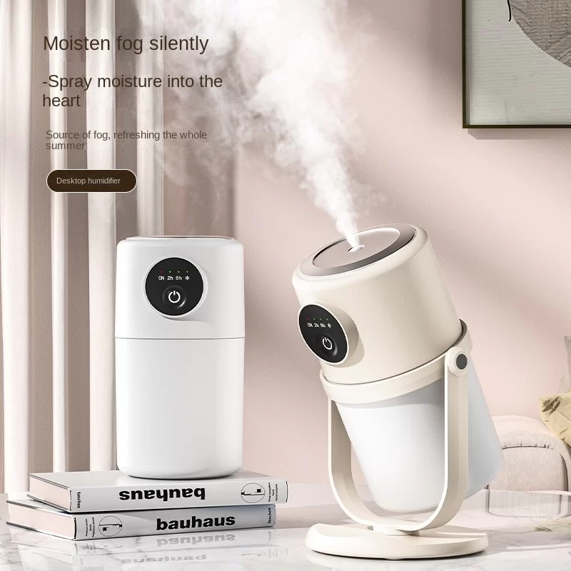 90degree rotating humidifier intelligent large capacity atomizer USB silent night light indoor small air purification humidifier_1