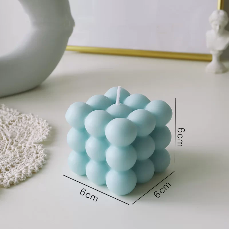 Modern Home Decoration Big Cube Bubble Candle Soy Wax Aromatherapy Scented Candles Home Decorative Candles Birthday Gift_12