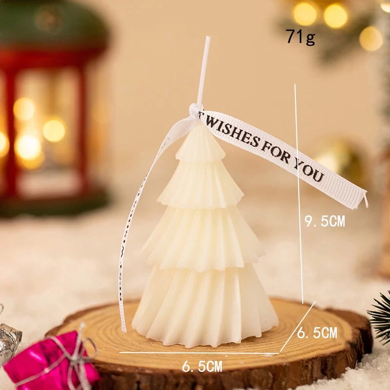 Geometric Pine Silicone Candle 3D Mold Christmas Tree Scented Candles Silicone Mold DIY Aromath Candle Soap Making Tools Craft_6