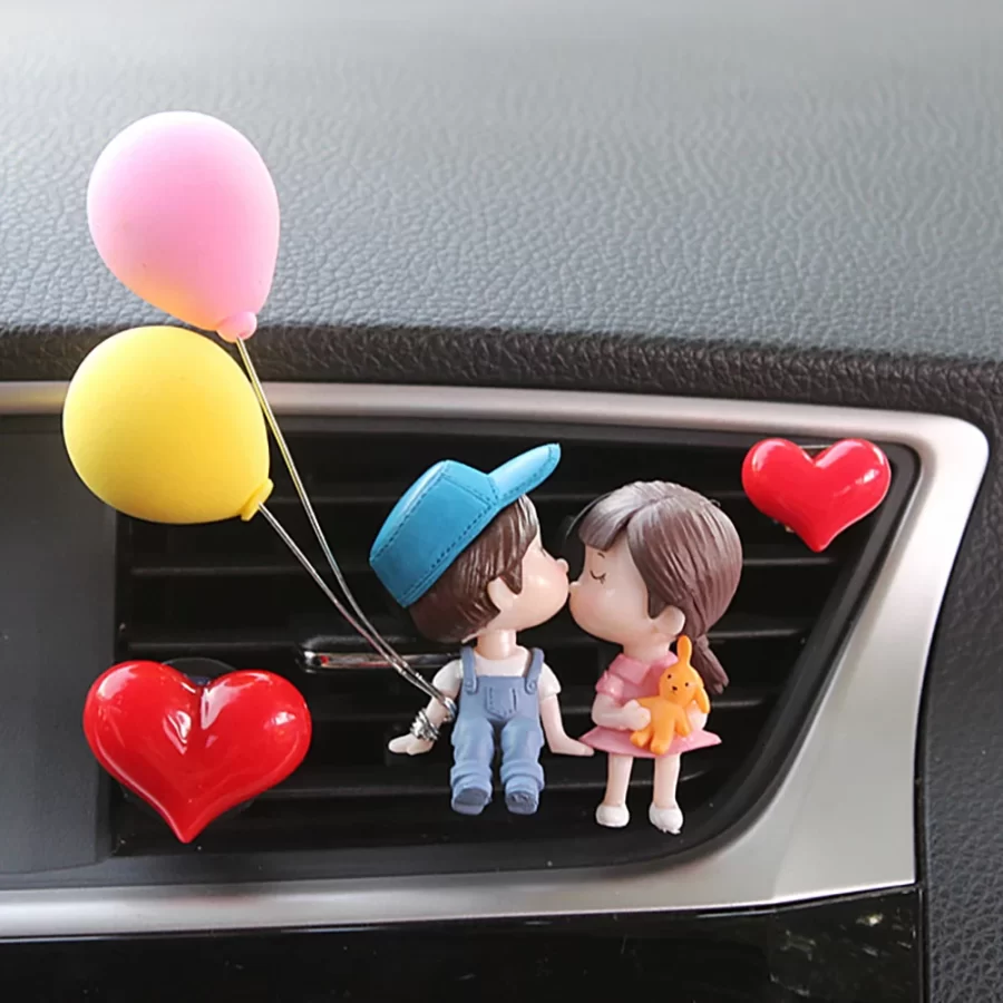 Boy Girl Couple Car Perfume Lovely Air Conditioning Aromatherapy Clip Cute Car Accessories Interior Woman Air Freshener Gift_2