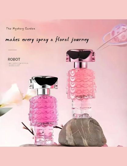 70ml Female Robot Perfume Lasting Fragrance Floral Notes Rose Lemon Cherry Blossom Fragrance Romantic Date Light Deodorant Charm