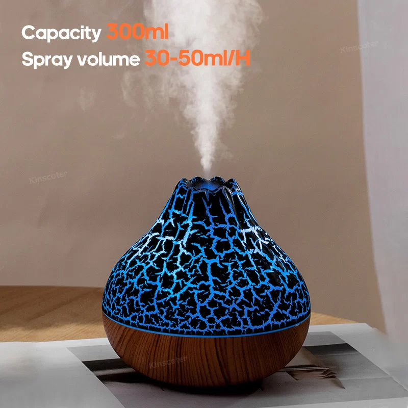 Volcano Air Ultrasonic Humidifier 300ml Portable Mist Diffuser Household Usb Electric Sprayer Atomizer Purifier Night Light_5