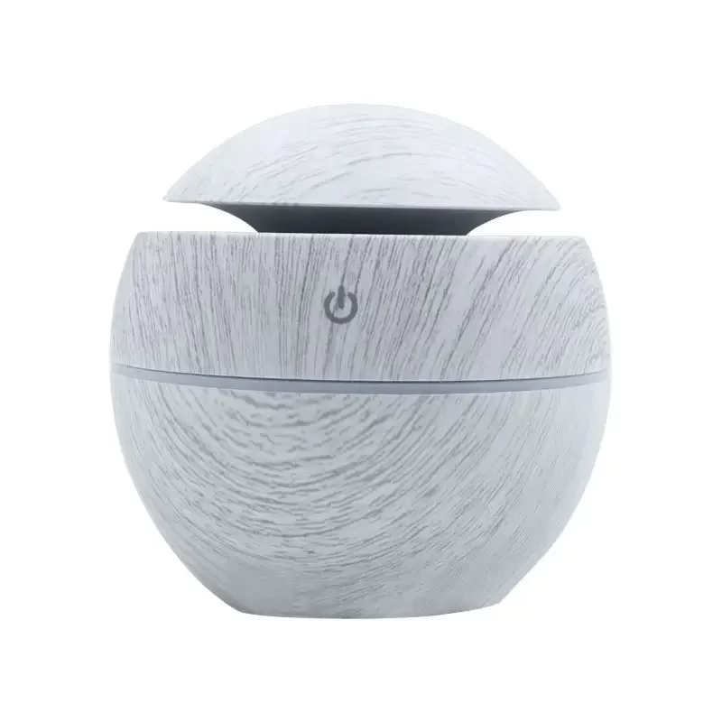 Wood grain vase humidifier Diffuser USB car office home colorful night light silent humidification_6