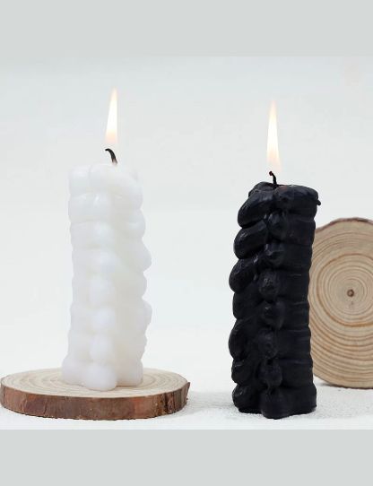 Creative Spine Shape Scented Candle Horror Human Body Home Decor Candle Halloween Decoration Black Decorative Aromatic Candles