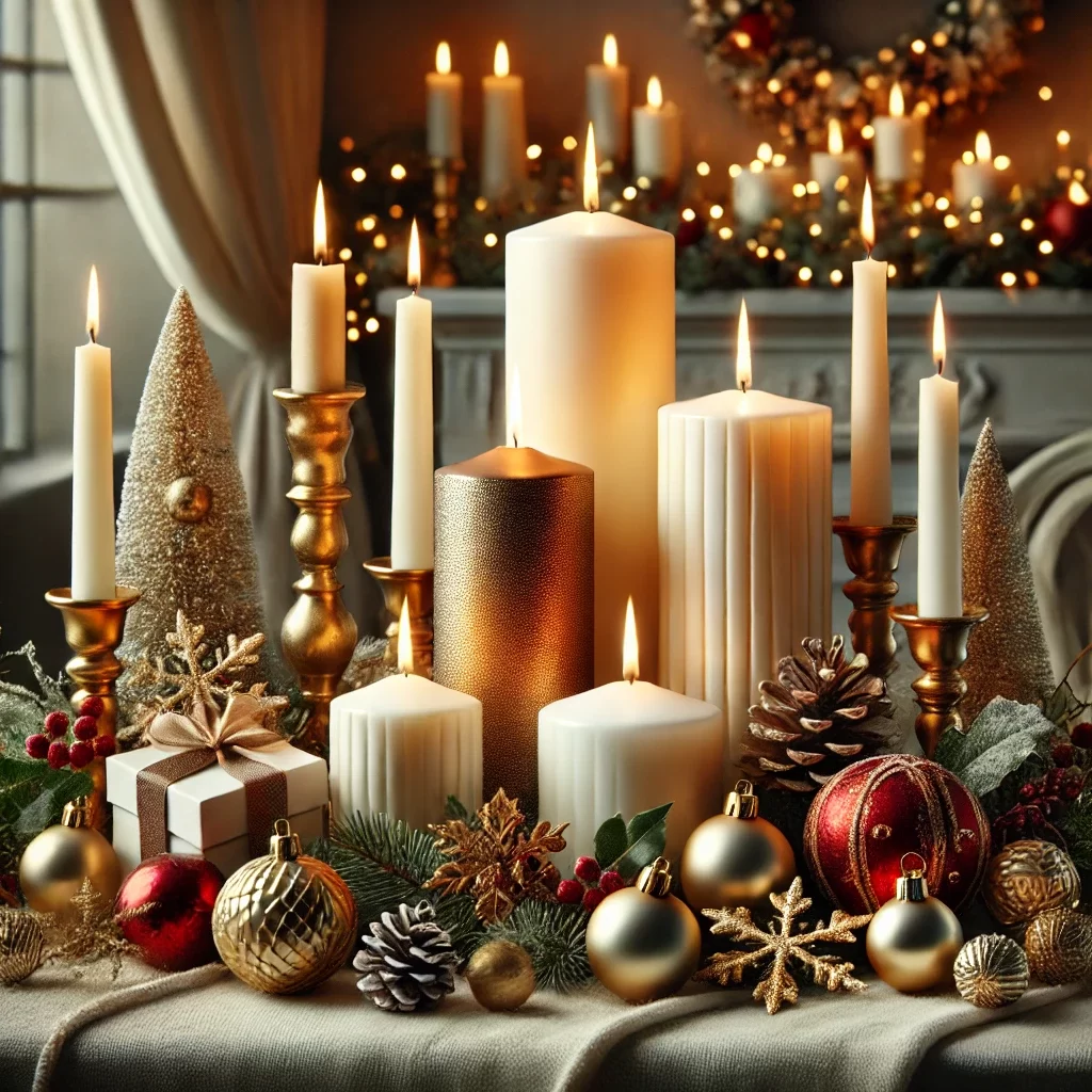 Discover Unscented Christmas Candles for Elegant Holiday Decoration