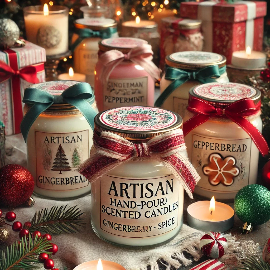 Hand-Poured Christmas Candles with Festive Fragrances: The Ultimate Holiday Gift for a Cozy Home