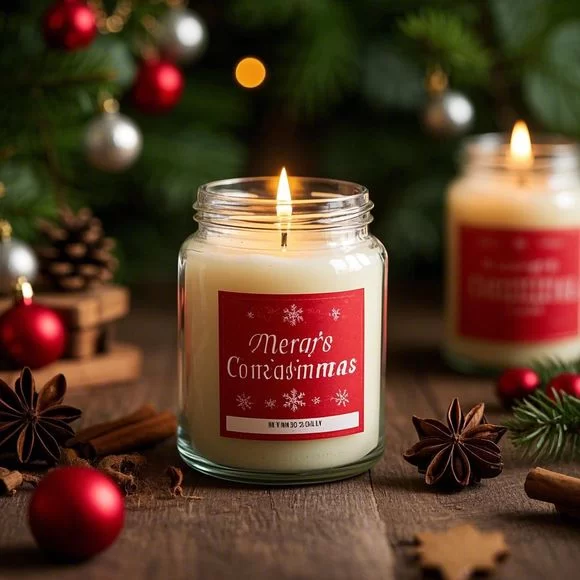 Christmas Scented Candles in Festive Jars: A Perfect Holiday Gift