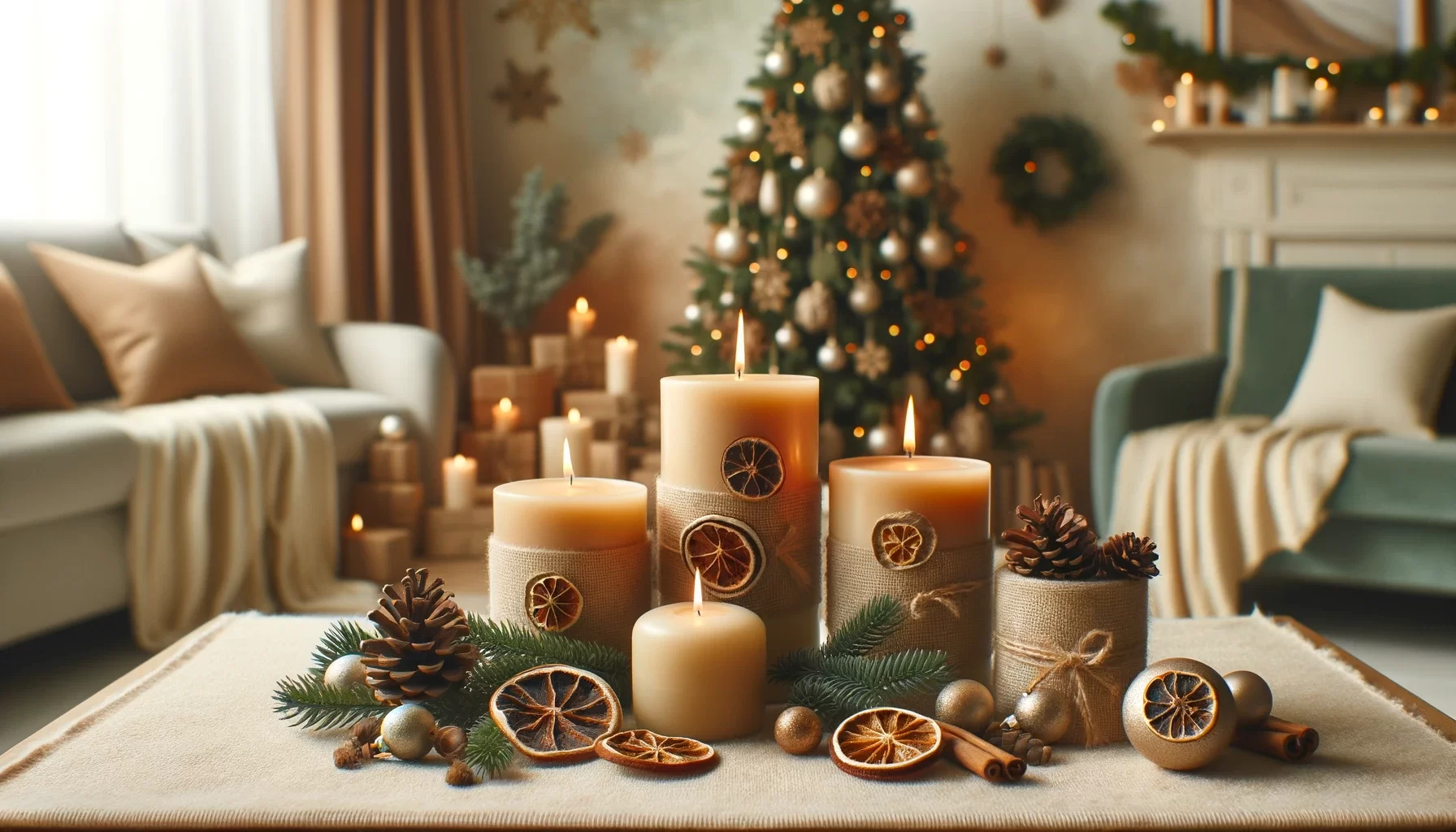 Natural Christmas Candles for a Festive and Sustainable Home