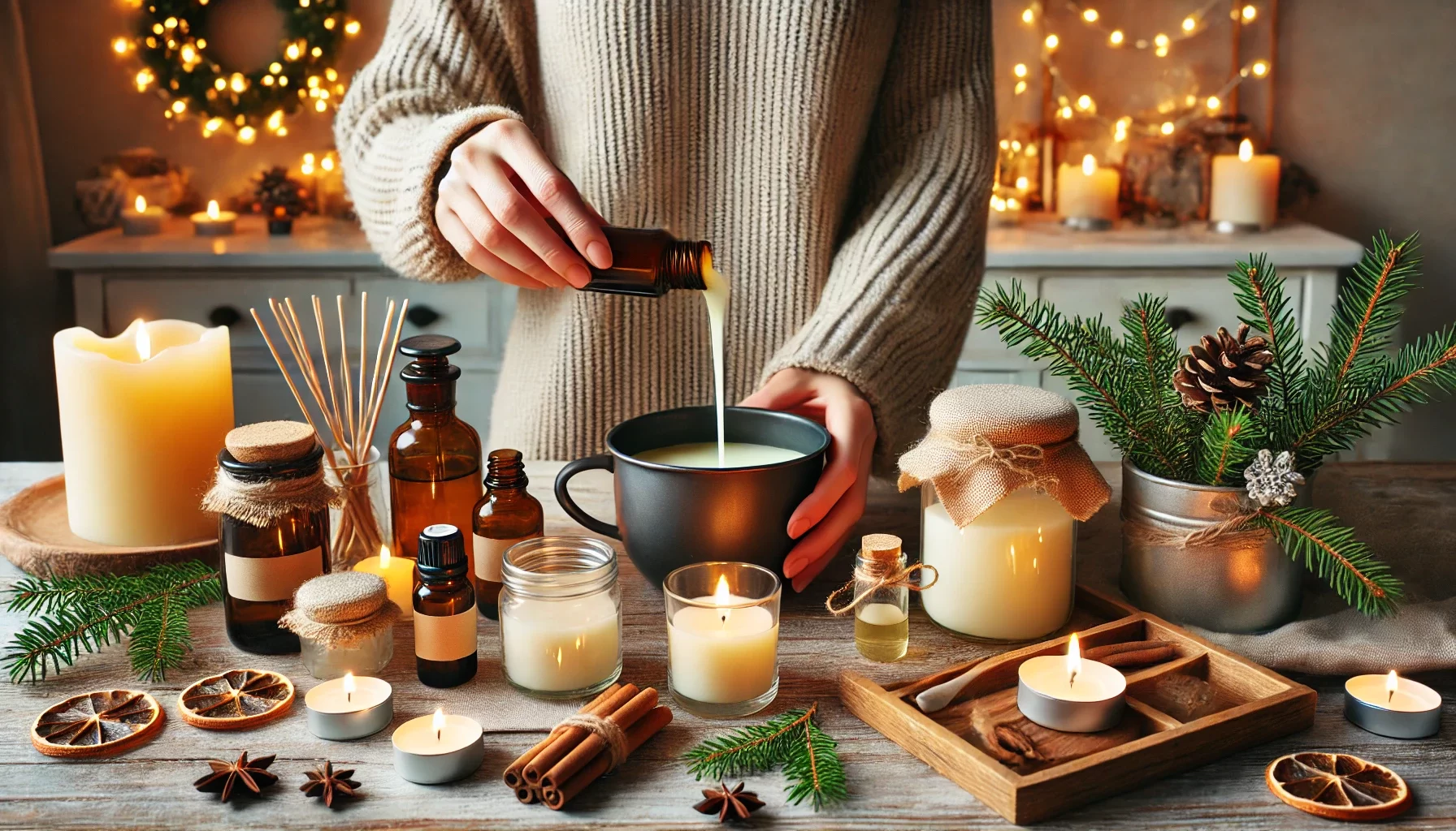 DIY Christmas Essential Oil Candles: Create Natural Holiday Scents at Home