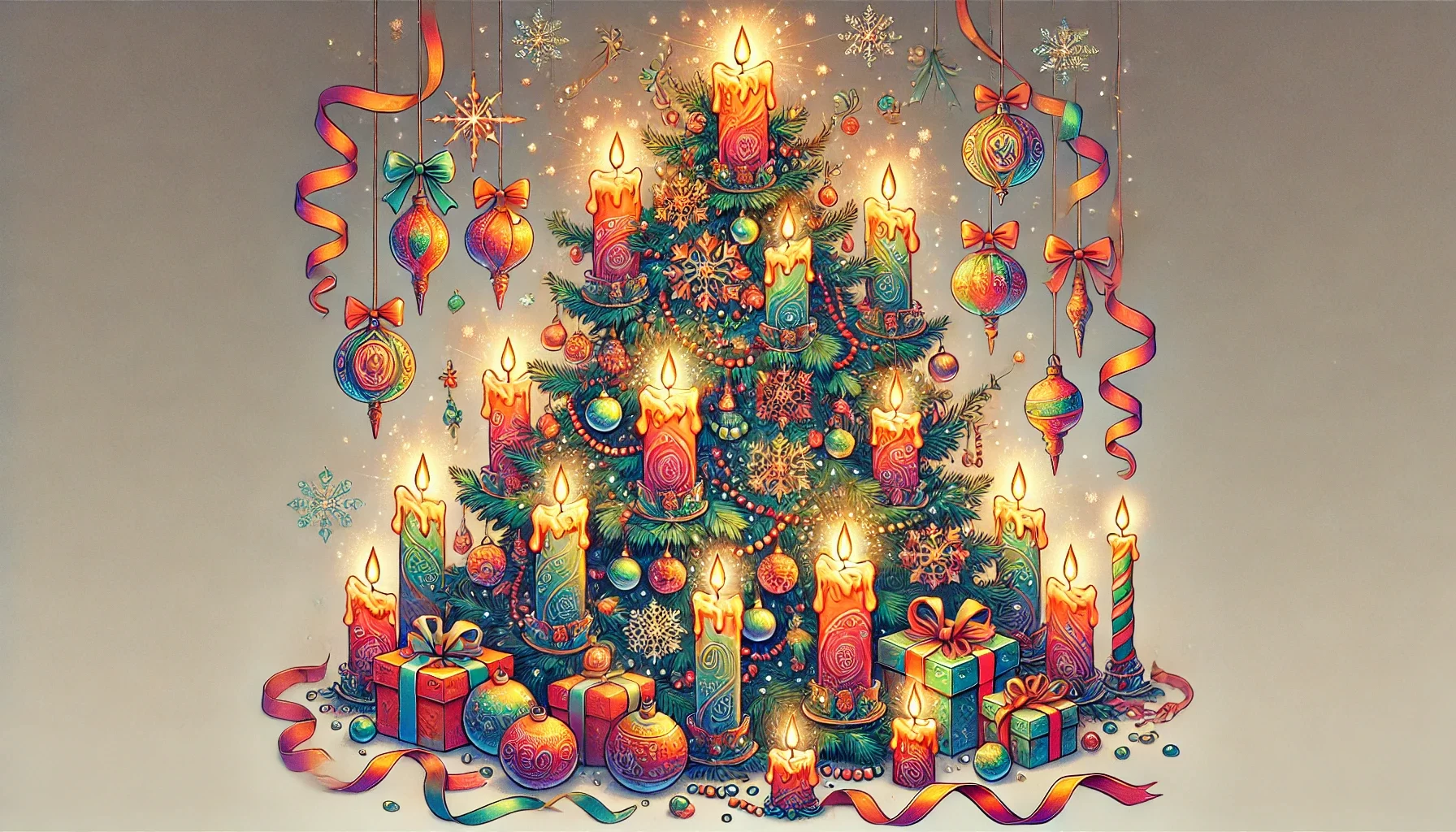 The Magic of Christmas Tree with Candles Clipart: Elevating Your Holiday Decor