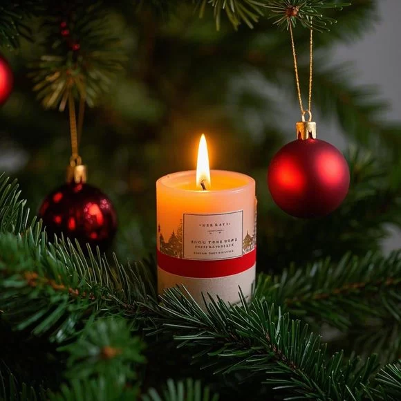 How to Incorporate Live Fire Candles into Your Christmas Tree Decorations