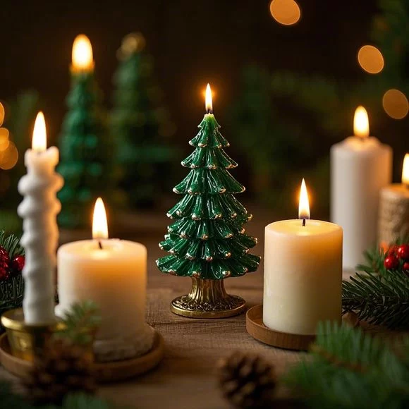 Christmas Tree with Votive Candles: A Stunning Holiday Decor Idea