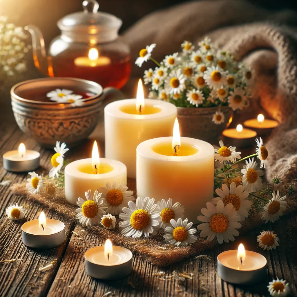 Relaxing Chamomile-Scented Candles for Ultimate Stress Relief and Relaxation