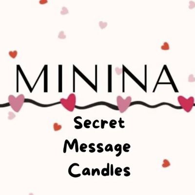 Minina secret messages candles