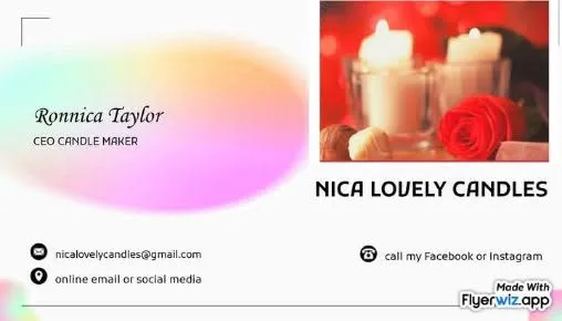 Nica Lovely Custom Candle 1