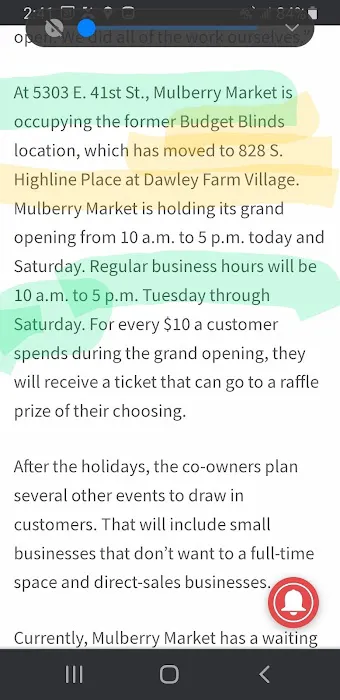 Mulberry Market 1