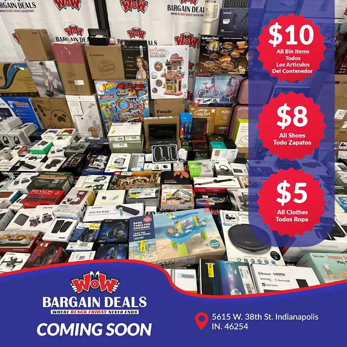 WOW Bargain Deals- Indianapolis 5