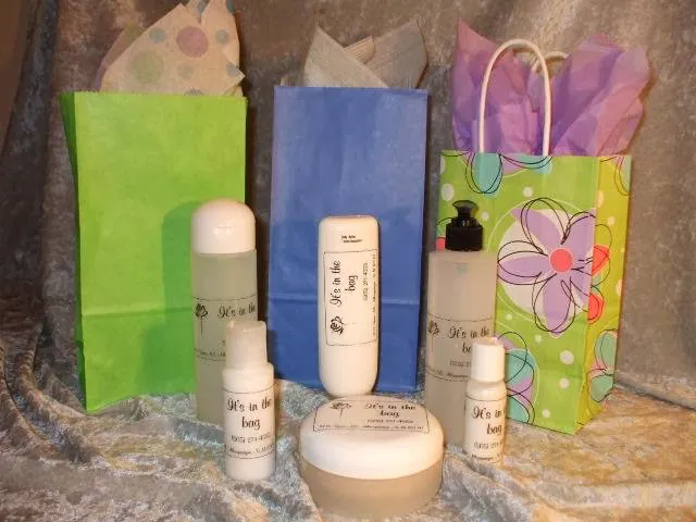 It'z in the bag, bath and body escentials. 1